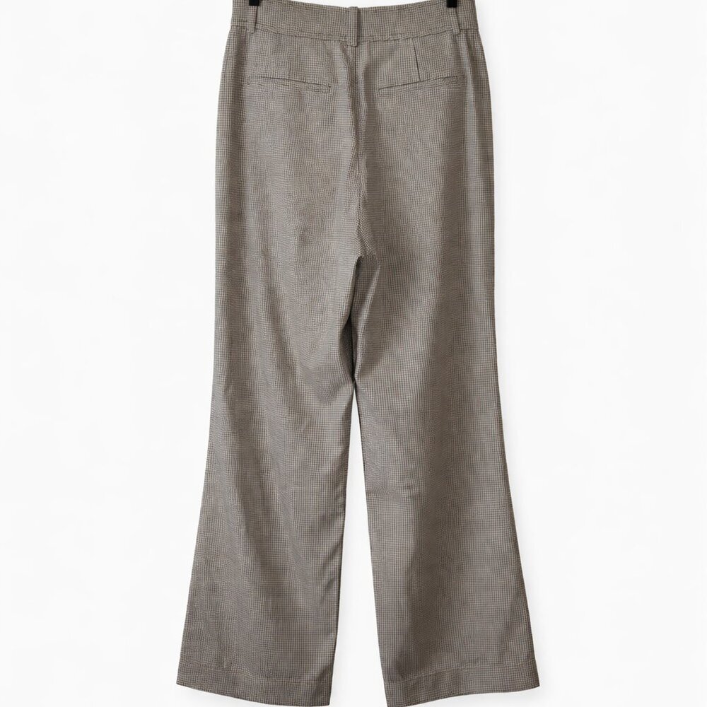 Everlane Way-High Drape Trousers 6S Houndstooth NWT High Rise Wide Leg - Picture 4 of 6